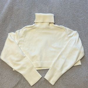 Zara crop top turtle neck sweater